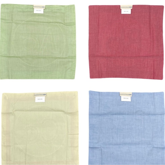 NEW Pottery Barn Kids Gingham Checked A B C D Placemats Wall Hangings NEW - Picture 2 of 6